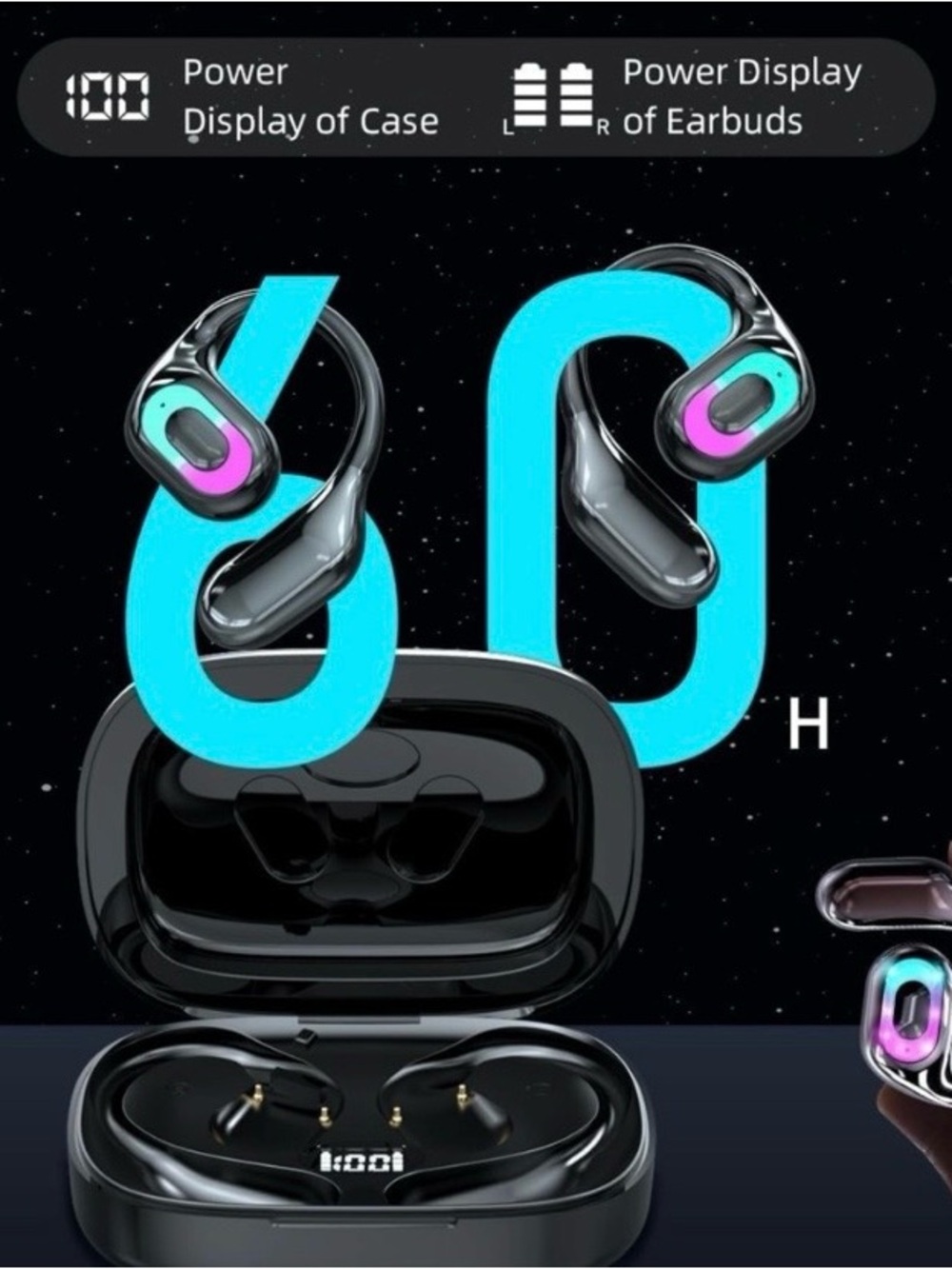 NEW - AI Translation Earbuds Real Time No Subscription, 4-in-1 Translator Earbud - Picture 6 of 7